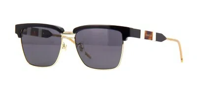 Pre-owned Gucci Gg0603s Black/grey (001) Sunglasses In Gray