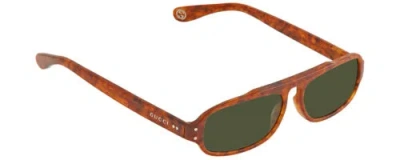Pre-owned Gucci Gg0615s-003 Unisex Designer Sunglasses In Brown Havana Tortoise/green 53mm In Multicolor