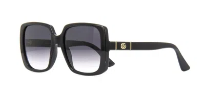 Pre-owned Gucci Gg0632s Black/grey Shaded (001 A) Sunglasses