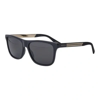 Pre-owned Gucci Gg0687s 001 Black/grey 57-17-145 Sunglasses In Gray