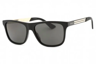 Pre-owned Gucci Gg0687s-002-57 Sunglasses Size 57mm 145mm 17mm Black Men In Gray