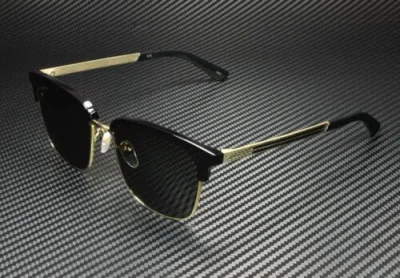 Pre-owned Gucci Gg0697s 001 Black Grey Men's Sunglasses 55mm In Gray
