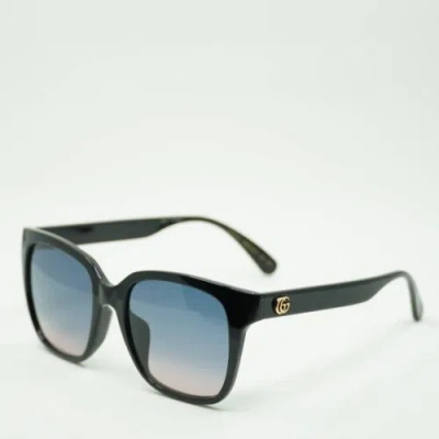 Pre-owned Gucci Gg0715sa 002 Black/blue -19-145 Sunglasses