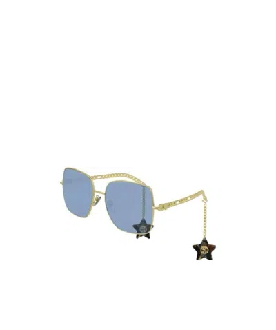 Gucci Gg0724s Square-frame Sunglasses In Blue