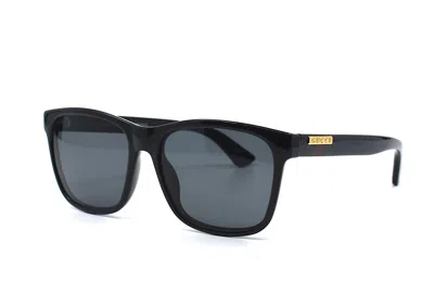 Pre-owned Gucci Gg0746s 001 Black Grey Authentic Sunglasses 57-17-145 In Gray