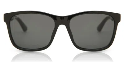 Gucci Gg0746s 001 Occhiali Da Sole Neri Per Uomo In Transparent
