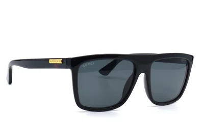 Pre-owned Gucci Gg0748s 001 Black Grey Authentic Sunglasses In Gray