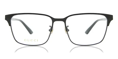 Gucci Gg0756oa Asian Fit Men's Glasses, Black, Size 56