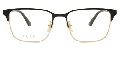 Gucci Gg0756oa Asian Fit Men's Glasses, Gold, Size 56 In Black