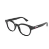 Gucci Rectangular Frame Glasses In 005 Grey Grey Transparent
