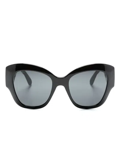 Gucci Gg0808s Oversized-frame Sunglasses In Black