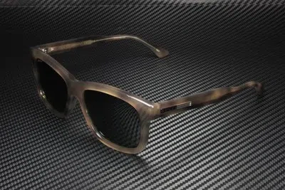 Pre-owned Gucci Gg0824s 008 Rectangular Squared Havana Grey Green 55 Mm Men's Sunglasses In Solid Green
