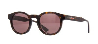 Pre-owned Gucci Gg0825s Dark Havana/brown (002) Sunglasses