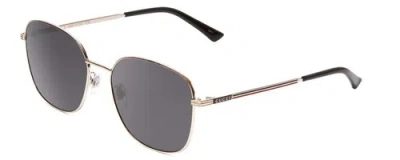 Pre-owned Gucci Gg0837sk-001 Unisex Classic Designer Sunglasses In Silver/grey Smoke 57 Mm In Multicolor