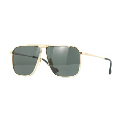 Gucci Gg0840s002 Aviator Full Rim Sunglasses In Gold