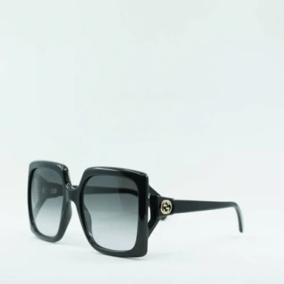 Pre-owned Gucci Gg0876s 001 Black/grey 60-20-130 Sunglasses In Gray