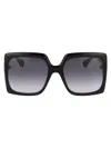 Gucci Womens Black Gg1861s Square Acetate Sunglasses In Black