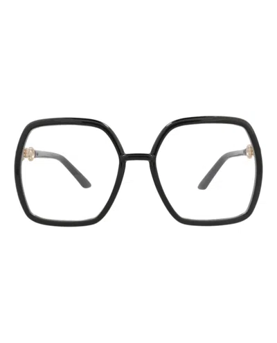 Gucci Gg0890o Eyeglasses In Black Transparent