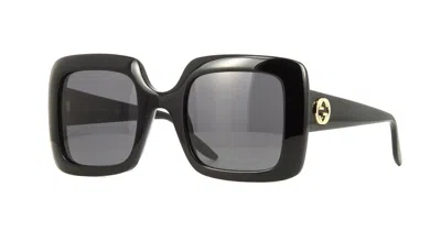 Pre-owned Gucci Gg0896s Black/grey (001) Sunglasses In Gray