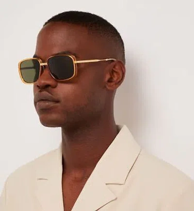 Pre-owned Gucci Gg0905s-003-60 Transparent Brown Sunglasses