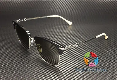 Pre-owned Gucci Gg0918s 001 Black Ivory Brown Rectangular Squared 56 Mm Men's Sunglasses