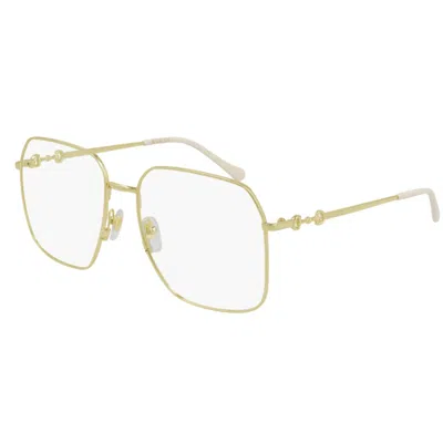 Gucci Gg0952o001 Gold Gold Transparent In Neutral