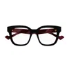 Gucci Gg0958o Linea Emblem Eyeglasses In Black