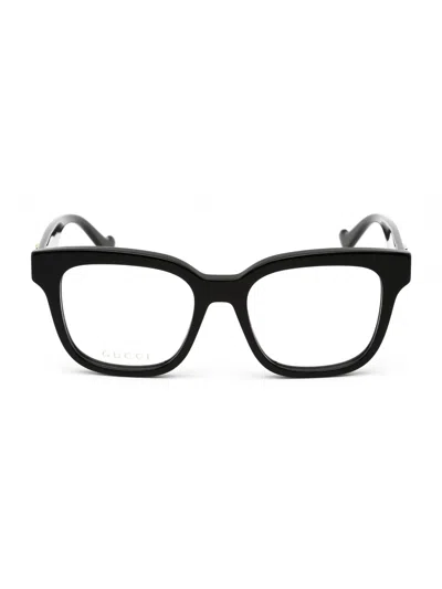Gucci Gg0958o Eyeglasses In Black / Clear Demo Lens