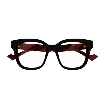 Gucci Gg0958o Linea Emblem 008 Black Burgundy Glasses