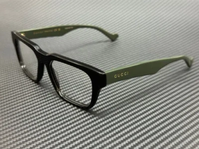 Pre-owned Gucci Gg0963o 005 Black Men's Medium 53 Mm Eyeglasses