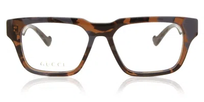 Gucci Gg0963o 006 Men's Glasses Tortoiseshell Size 53 - Free Lenses - Blue Light Block Available In Orange