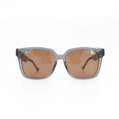 Pre-owned Gucci Gg0965 Square Sunglasses Gray Brown Os