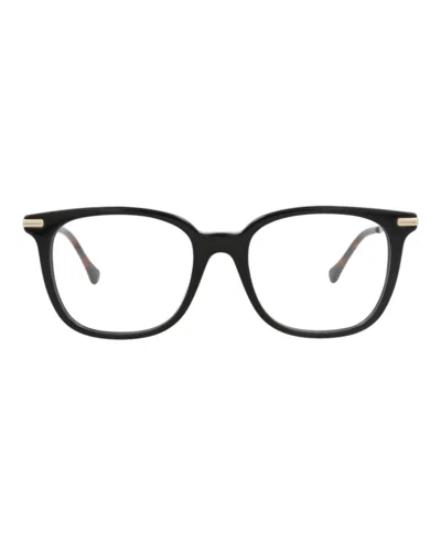 Gucci Gg0968o Eyeglasses In Black Gold Transparent