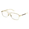 Gucci Eyewear Rectangle Frame Glasses In Gold
