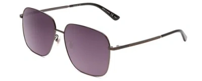 Pre-owned Gucci Gg0987sa-001 Unisex Sunglasses In Ruthenium Silver & Black/grey Smoke 60mm In Multicolor