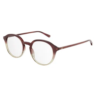 Gucci Gg1004o004 Red Red Transparent In Brown