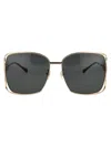 Gucci Gg1020s Sunglasses In 002 Gold Gold Grey