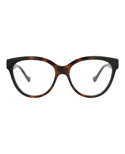Gucci Gg1024o Eyeglasses In Havana Black Transparent
