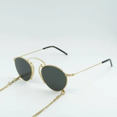 Pre-owned Gucci Gg1034s 002 Gold/grey 48-22-145 Sunglasses In Gray