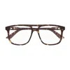 Gucci Gg1035o Linea Institutional Logo 002 Havana Glasses In Brown
