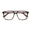 Gucci Gg1035o Linea Institutional Logo 002 Havana Glasses In Brown