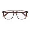 Gucci Gg1035o Linea Institutional Logo 002 Havana Glasses In Brown