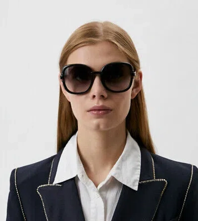 Pre-owned Gucci Gg1068sa-001-57 Black Sunglasses In Gray