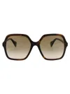 Gucci Acetate Havana Sunglasses In 002 Havana Havana Brown