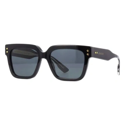 Pre-owned Gucci Gg1084s 001 Black/grey 54-18-145 Sunglasses Authentic In Gray