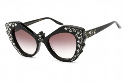 Pre-owned Gucci Gg1095s-001-52 Sunglasses Size 52mm 145mm 19mm Black Women In Red
