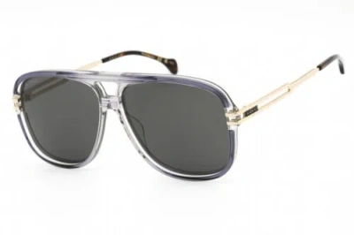 Pre-owned Gucci Gg1105s-001-63 Sunglasses Size 63mm 145mm 12mm Grey Men In Grey Green