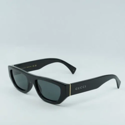 Pre-owned Gucci Gg1134s 002 Black/grey 53-19-145 Sunglasses In Gray