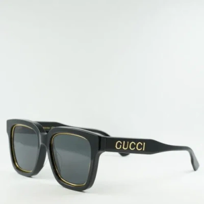 Pre-owned Gucci Gg1136sa 001 Black/grey 52-21-150 Sunglasses In Gray