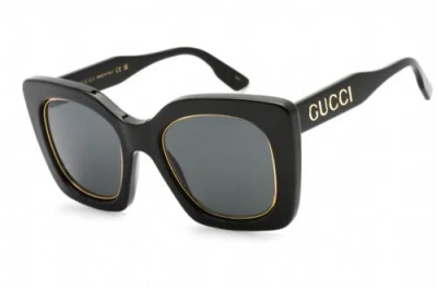 Pre-owned Gucci Gg1151s-001-51 Sunglasses Size 51mm 145mm 23mm Black Men In Gray